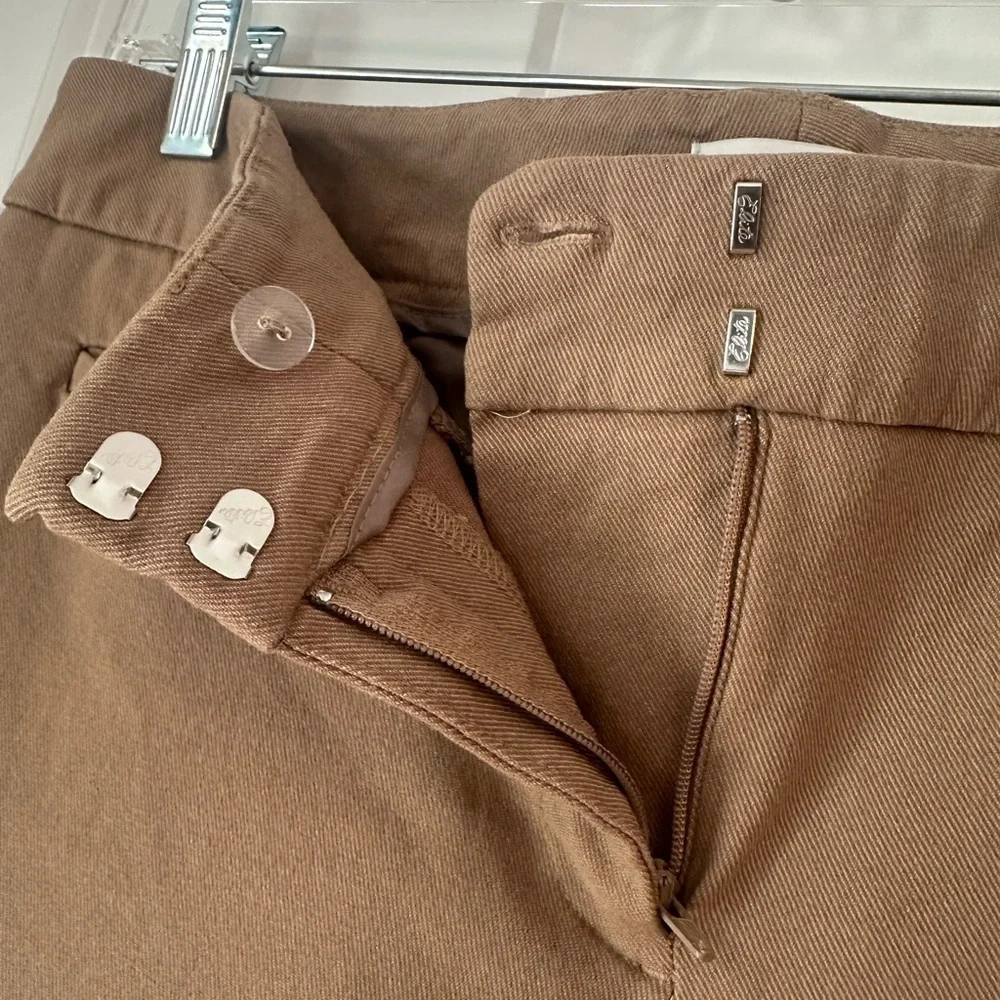 Van Heusen Khaki Stretch Ankle Skinny Cropped Pants - Picture 7 of 11